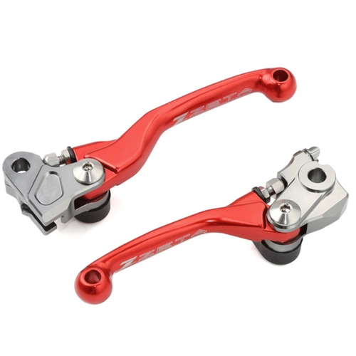 Zeta Pivot Lever Set for KX65/85/112/125/250/250F, RMZ250 '07<, RMZ450 '05< (Forged) - Red