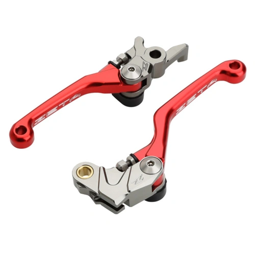 Zeta Pivot lever Set for CRF450L '19< (3 Finger, CNC) - Red