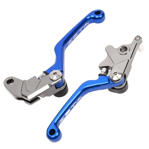 Zeta Pivot Lever Set for DR250R, DRZ400S/SM (3 Finger, CNC) - Blue