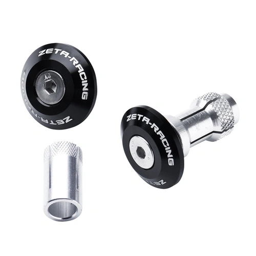 Zeta Bar End Plugs Alloy Swivel - 29Mm - Black
