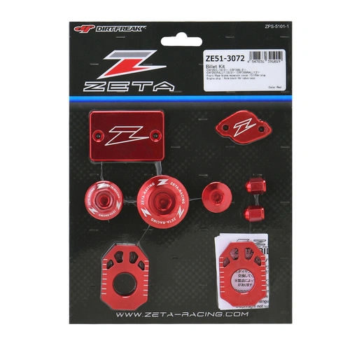 Zeta Billet Bling Kit for CRF250L/Rally '21<, CRF200L/Rally '21< - Red