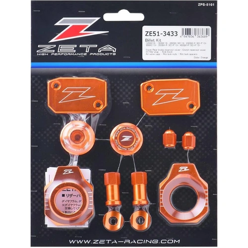 Zeta Billet Bling Kit for KTM SXF/XCF '13< - Orange