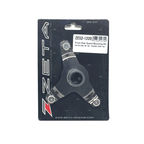 Zeta Front Disc Guard Mount Kit for KX125/250/250F '06<, KX450F '06-18