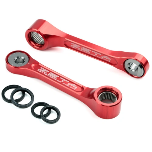 Zeta RSL Adjustable Lowering Linkage for CRF250R '18-21, CRF450R '17-20, CRF450L '19< - Red