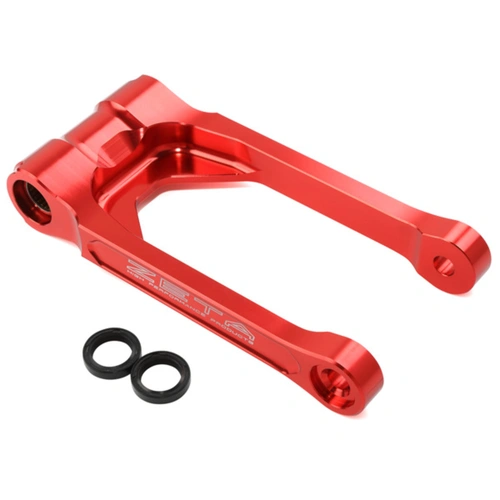 Zeta Lowering Linkage Kit for CRF250R '18-21, CRF450R '17-20, CRF450L '19< - Red - -30mm