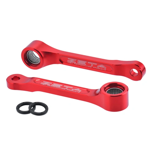 Zeta Lowering Linkage Kit for CRF450R '21<, CRF450RX '21< - Red - -32mm