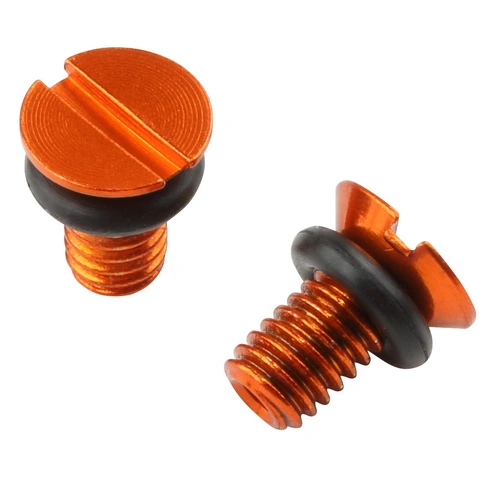 Zeta Fork Air Bleeder Screw for WP (2 Pack) - Orange