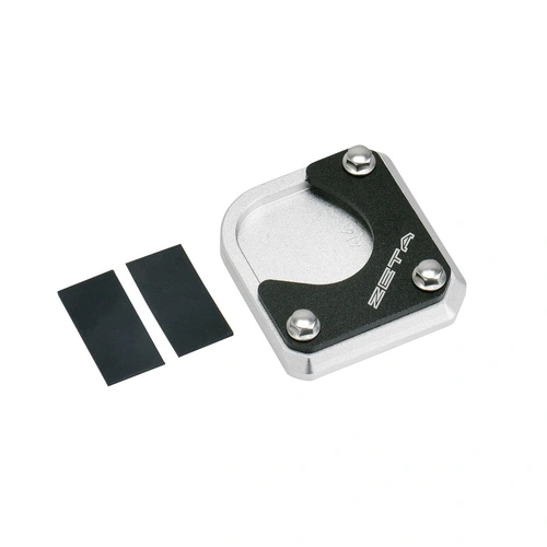 Zeta Stand Pad Enlarger for Transalp 750 '23<, WR250R/X <'20 - Black/Silver