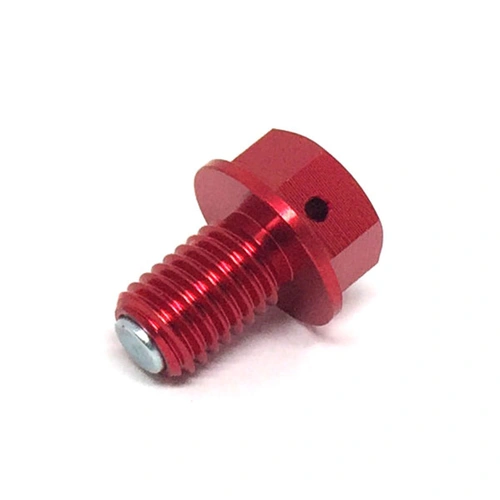 Zeta Magnetic Drain Bolt (M10 x 15 - P1.5) - Red