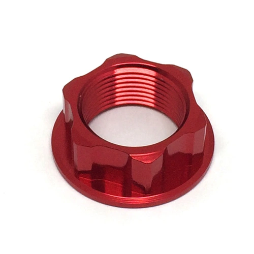 Zeta Steering Stem Nut (M24 x 30 - P1.5 H12) - Red