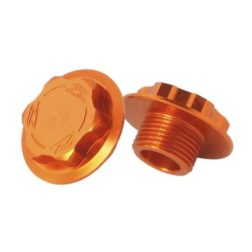 Zeta Steering Stem Nut for KTM (M20 x 27 - P1.5 L11.5) - Orange
