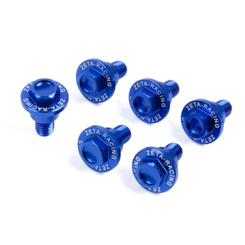 Zeta Fork Guard Alloy Bolt Set for Yamaha-1 (6 Pack) - Blue