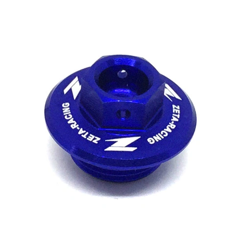Zeta Oil Filler Plug for RM/RMZ, Serow 250 - Blue