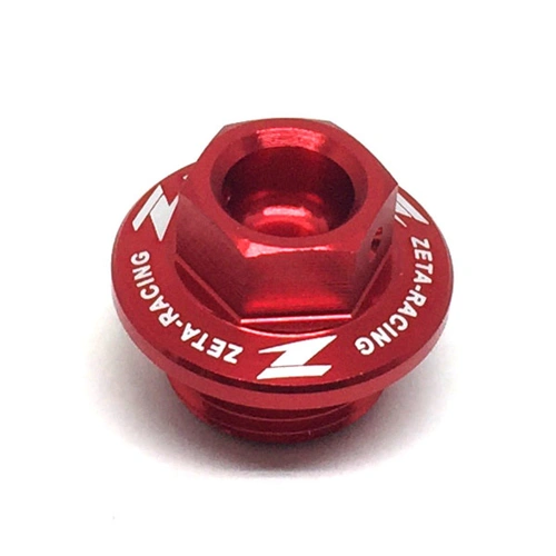 Zeta Oil Filler Plug for KX250 '05-07, KX250/F, 450/F '04< - Red