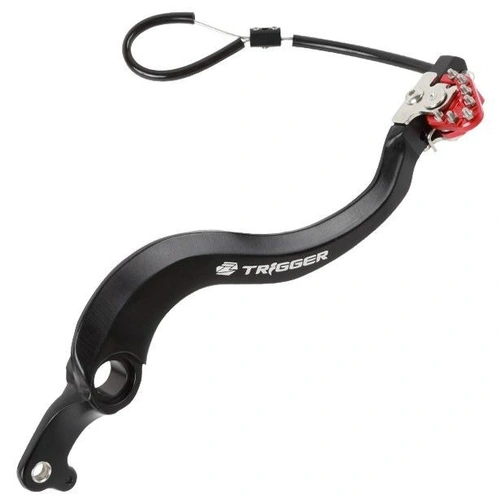 Zeta CRF250R 04-21/450R 05-22/450RX 17-18  Black Red Trigger Brake Pedal