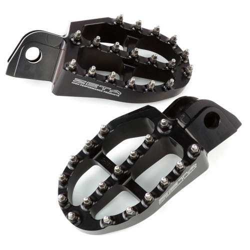 Zeta Ultrawide Alloy Footpegs for KTM/Husqvarna/Beta - Black - 57mm