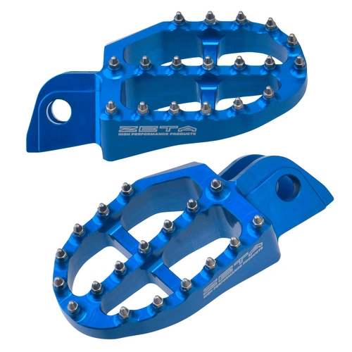 Zeta Ultrawide Alloy Footpegs for KTM/Husqvarna/Beta - Blue - 57mm
