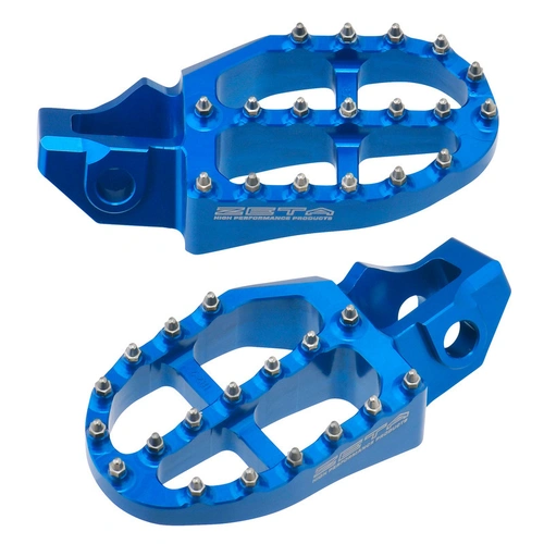 Zeta Footpegs Alloy Ultrawide - Ktm / Hqv / Gas Gas - 57Mm H-Blue