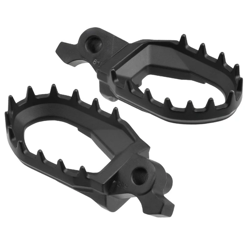 Zeta Ultrawide Max Footpegs for CRF250/450 '02<, CRF150R '07<, CR125/250 '02<, CRF250L, CRF450L '19< (CrMo) - Black - 60mm