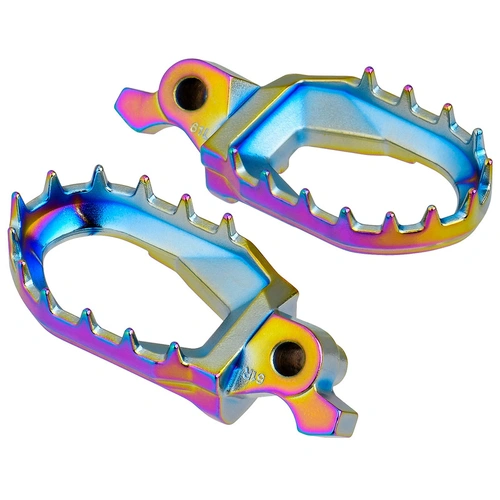 Zeta Ultrawide Max Footpegs for CRF250/450 '02<, CRF150R '07<, CR125/250 '02<, CRF250L, CRF450L '19< (CrMo) - Oil Slick - 60mm