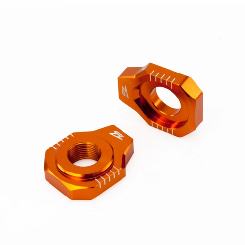 Zeta Axle Blocks for KTM SX/SXF <'12, 85SX, EXC - Orange