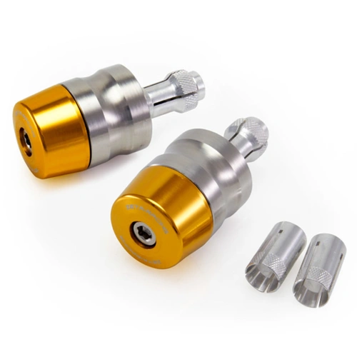 Zeta Z-Street Road Alloy Bar End Plugs (Plus Bar Weight) - Gold - 29mm